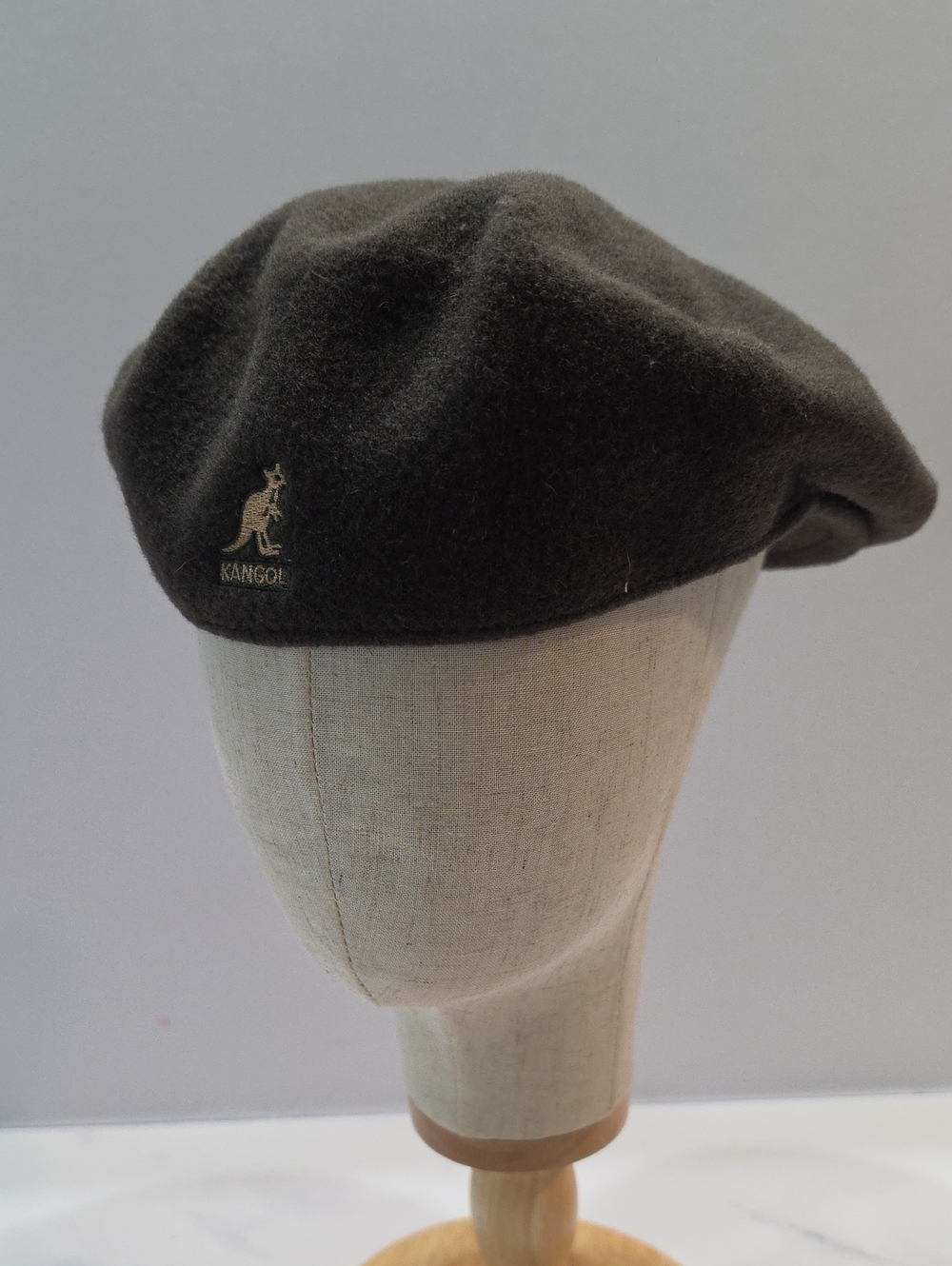 Kangol Wool Beret in Dark Brown